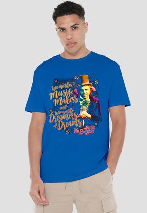 Cotton Soul, WILLY WONKA AND THE CHOCOLATE FACTORY/MUSIC MAKERS - T-Shirt print - royal blue