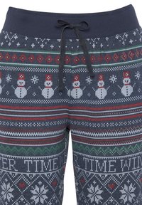 LASCANA SET - Pyjama set - dunkelblau gemustert