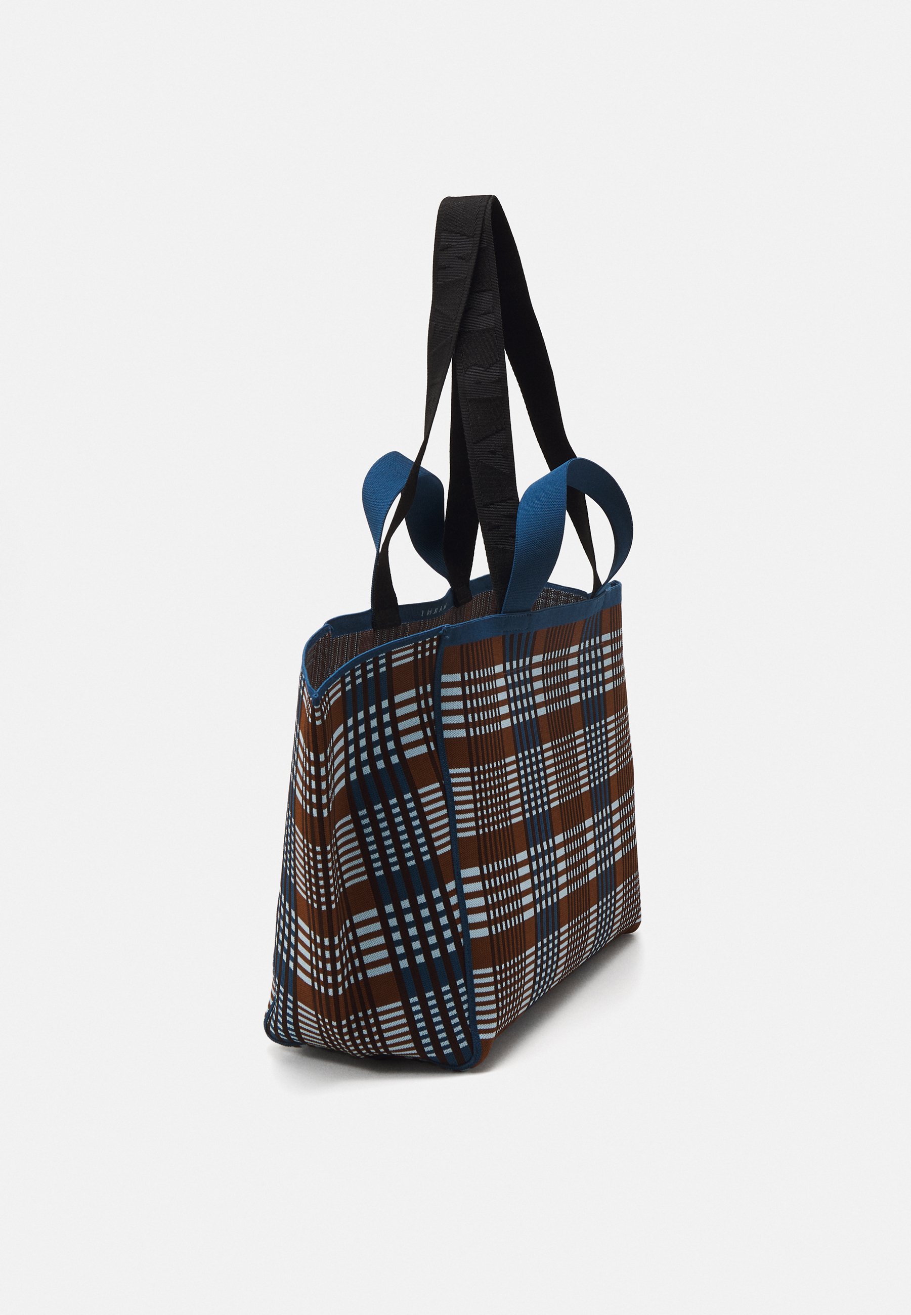 Marni SILLO BAG MEDIUM - Tote bag - light blue/rust/blue