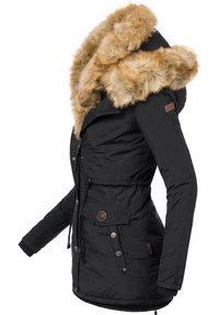 Navahoo SWEETY - Cappotto invernale - schwarz mit braunem fell