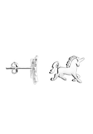 UNICORN - Øreringe - silver coloured