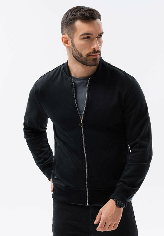 Ombre LONG SLEEVES - Felpa con zip - black