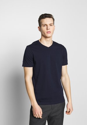 BASIC VNECK - T-shirts basic - darkblue