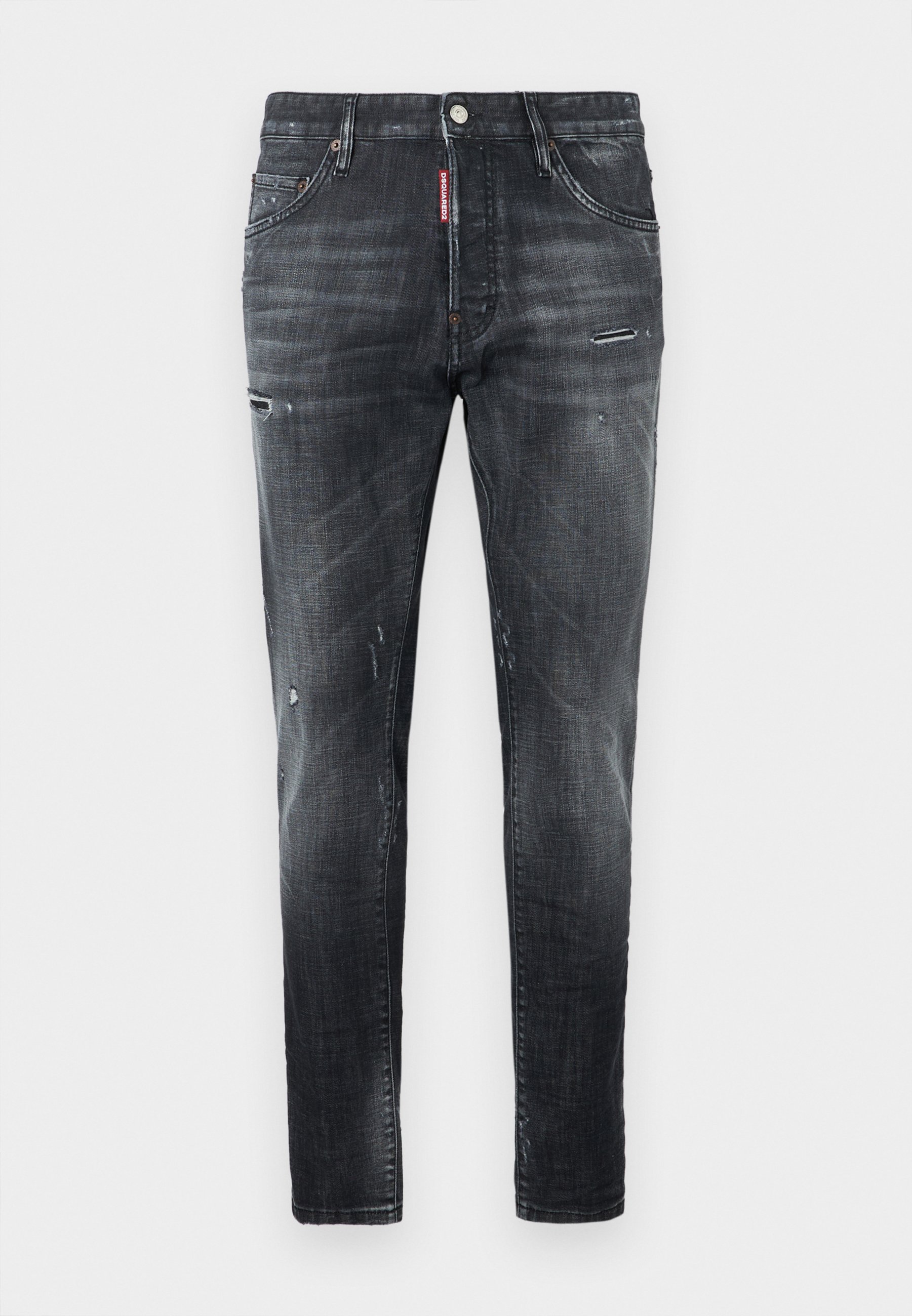 DSQUARED2 ICON SKATER - Slim fit jeans - black/black denim - Zalando