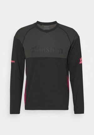 BULLETZ MENS - Langarmshirt - pirate black/gun metal/jester red