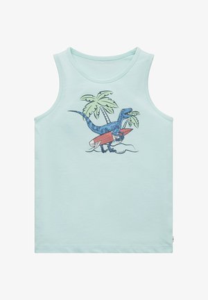 MIT PRINT - Top - light water blue
