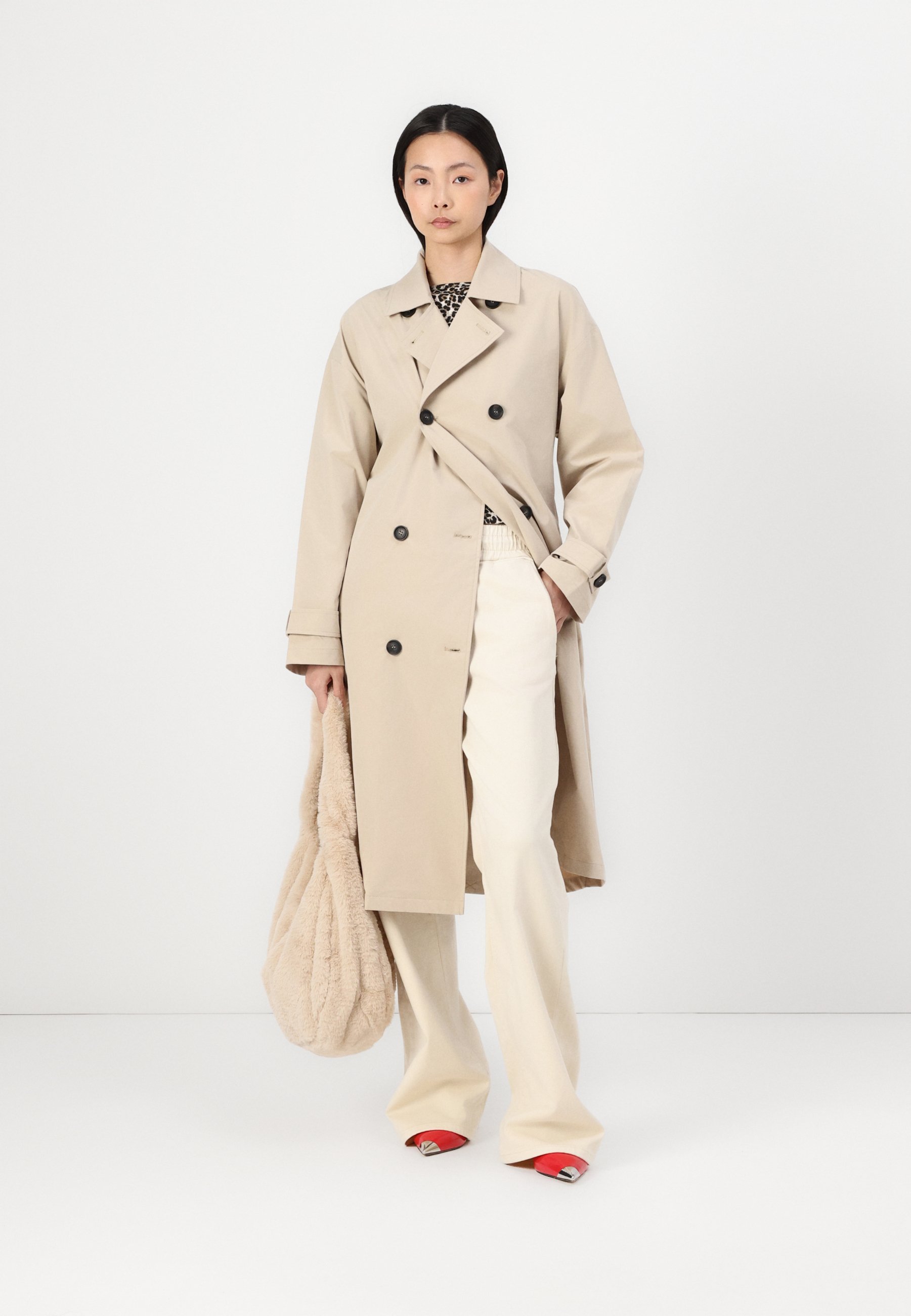 専用laube blanc Wide belt Trench coat Wide belt Trench coat – L'AUBE BLANC