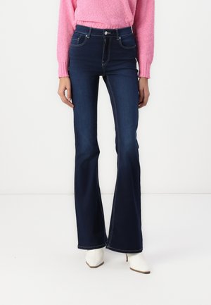 ONLROYAL PUSH UP - Blugi evazați - dark blue denim
