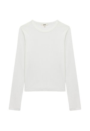 Långärmad tröja - white