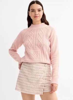 CON DIBUJO - Jersey de punto - rosa