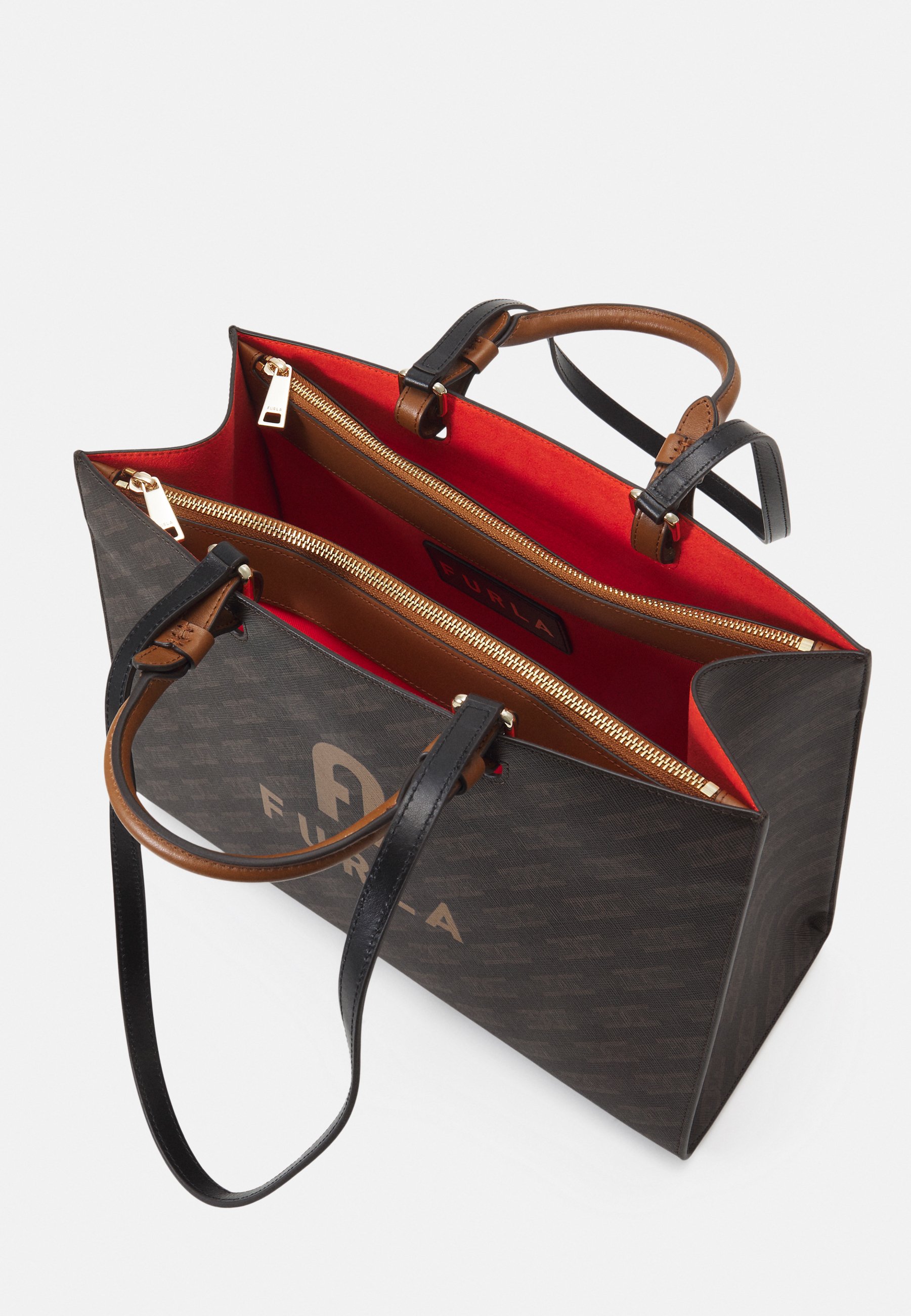 大人気 ☆FURLA☆ VARSITY STYLE L 2wayトート TONI CAFFE♪ 大人気 ☆FURLA☆ VARSITY STYLE L 2wayトート TONI CAFFE