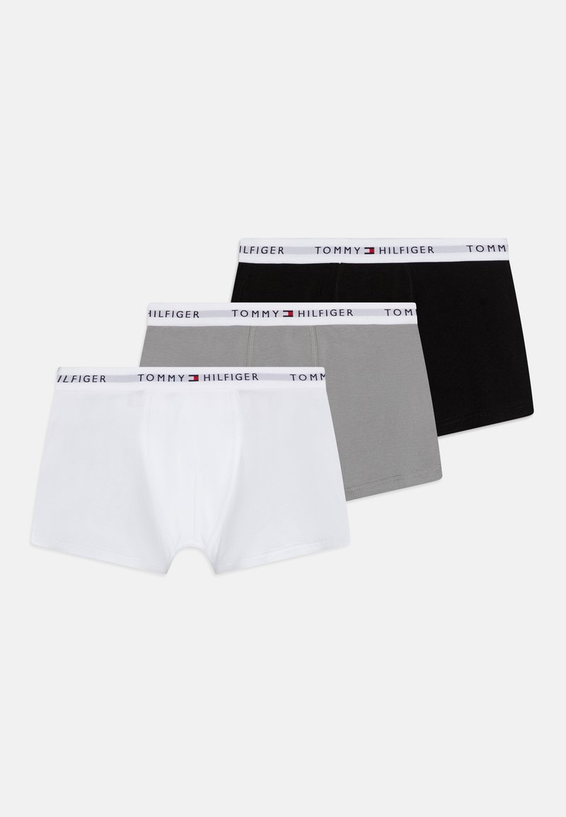 Tommy Hilfiger TRUNK 3 PACK - Nadrág - black/ant silver/white