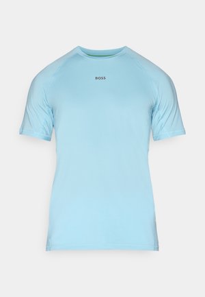 BOSS TEE ACTIVE - Sports T-shirt - light pastel blue