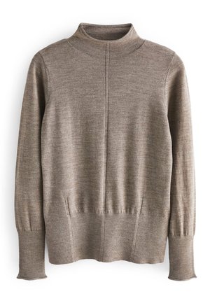 PREMIUM ROLL NECK  - Jersey de punto - mole brown