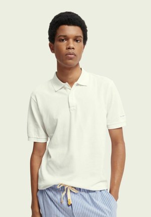 Polo shirt - denim white