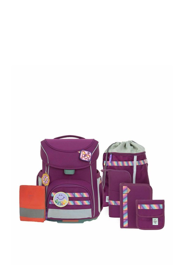 UNIQUE SET SLIM 7-TEILIG - Schulranzen - lilac