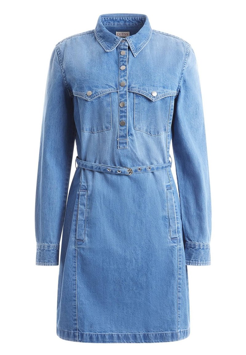 Guess Jeansjurken blauw