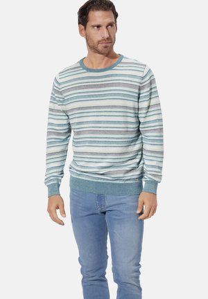Jumper - blau gestreift