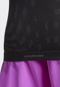 adidas Performance GYM SEAMLESS - Sportovní tričko - black   grey six