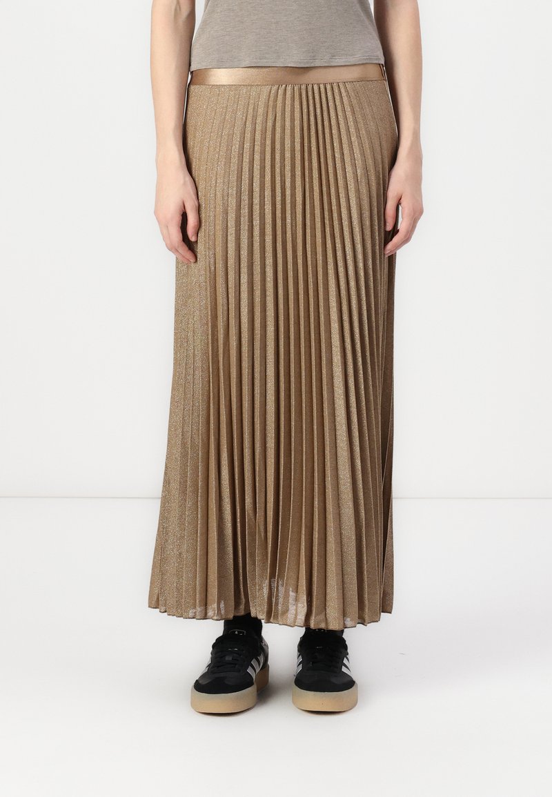 JDY JDYAMALFI MIDI PLEAT SKIRT - Maxisukňa - sepia tint