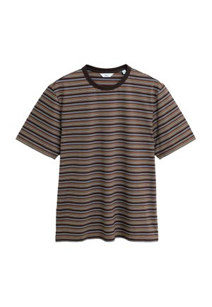 Next, N. PREMIUM HORIZONTAL STRIPE SUPIMA T-SHIRT - Print T-shirt - brown