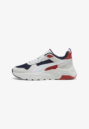 Puma, TRINITY 2 LT JR UNISEX - Zapatillas - navy- white-feather gray-red fire