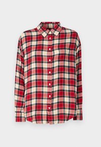 Overhemdblouse - ruby red