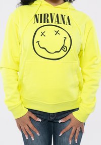Paradiso Clothing NIRVANA INVERSE GRUNGE SMILE - Hoodie - yellow