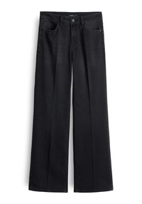 someday. MID RISE LOOSE FIT - Flared Jeans - raven black