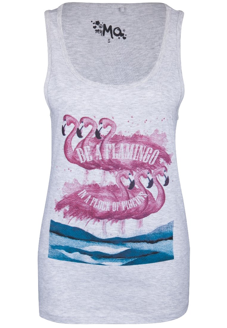 myMo Top grijs gemêleerd