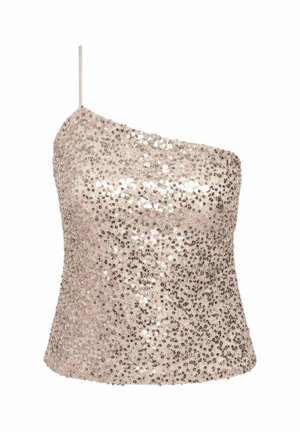 THE-ARE, TOP ASIMÉTRICO DE LENTEJUELAS DE MUJER - Top - gris