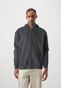 Samsøe Samsøe PIGMENT ZIP HOODIE - Sweat zippé - black