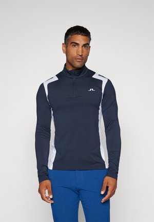 J.LINDEBERG Sports LUKAS QUARTER ZIP - Langarmshirt - navy