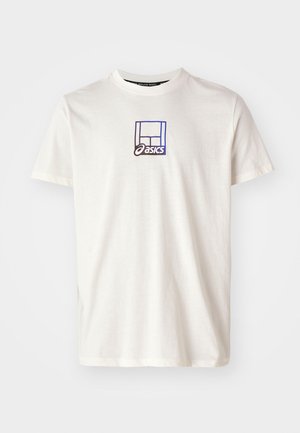ASICS COURT CORE GRAPHIC TEE - Print T-shirt - cream