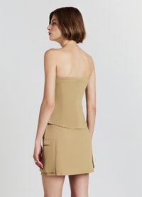 Calliope FASCIA CON BOTTONI - Top - beige medio