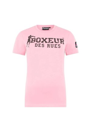 Boxeur Des Rues, BOXEUR DES RUES T-SHIRT ICONIC LOGO - T-shirt imprimé - pink