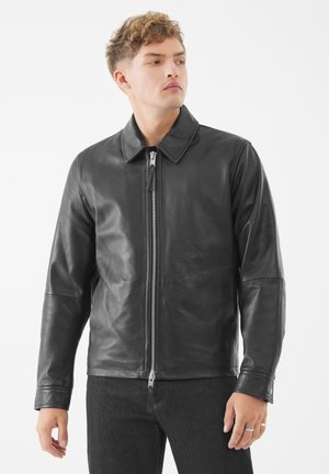 TIMOTHY - Veste en cuir - schwarz