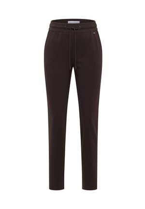 Cecil, MID-WAIST SLIM-LEG PANTS IN A CASUAL FIT, brązowy melanż