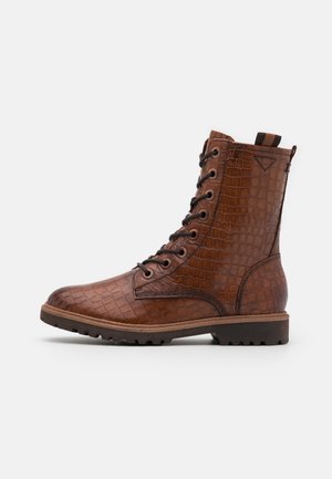 Schnürstiefelette - brown