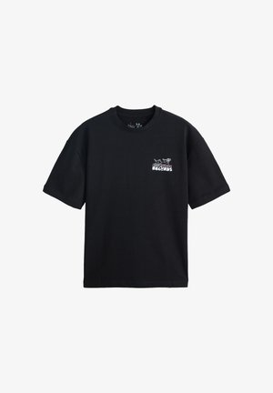 Next, REGULAR FIT - HEAVYWEIGHT PINK PANTHER GRAPHIC NAVY RELAXED FIT T-SHIRT . - Trükipildiga T-särk - navy blue