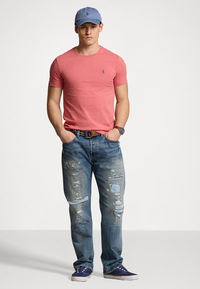 Polo Ralph Lauren CUSTOM SLIM FIT JERSEY CREWNECK T-SHIRT - Basic póló - adirondack berry