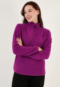 LELA HIGH COLLAR - Flisinis džemperis - purple