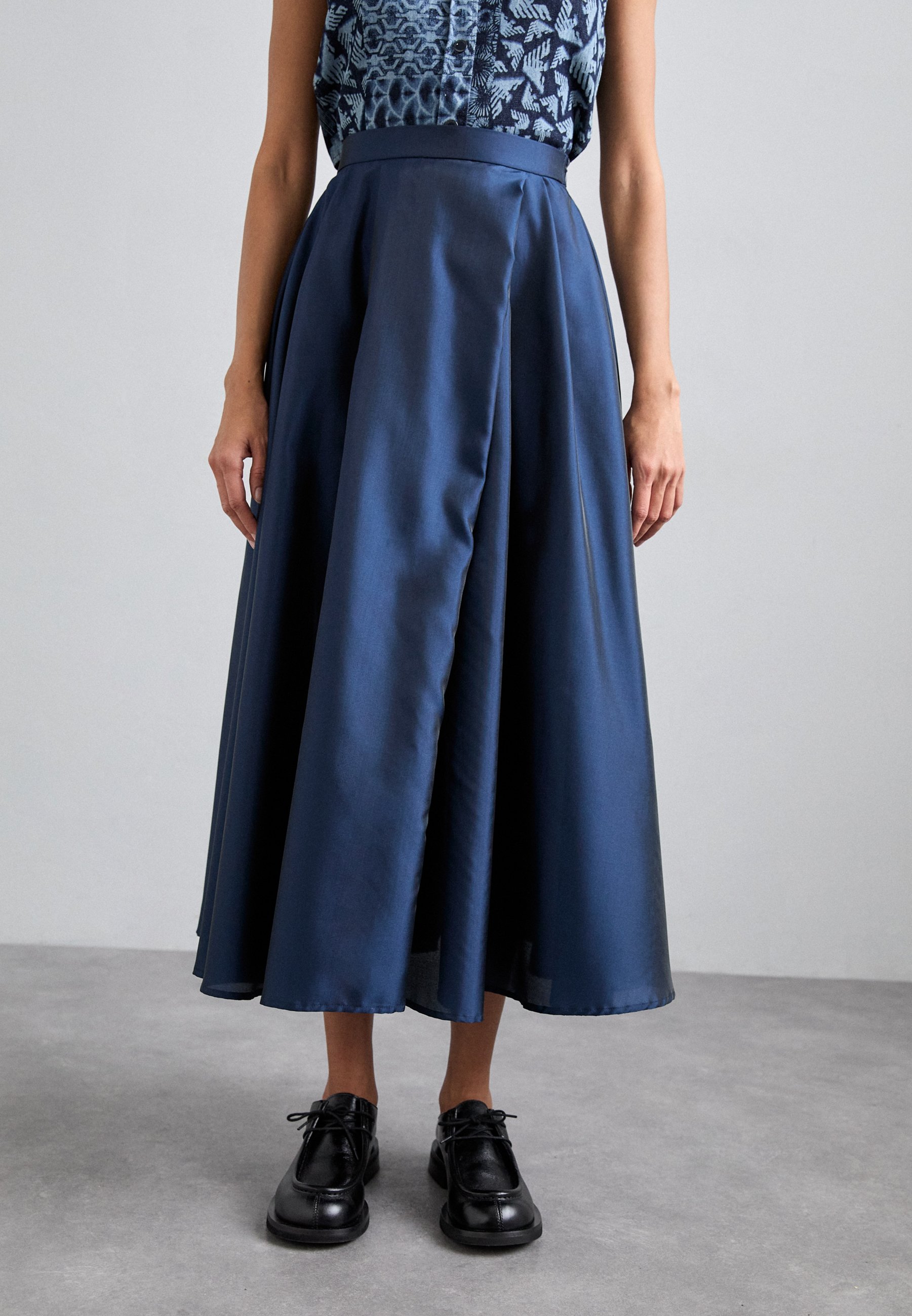 Emporio Armani SKIRT - Maxi skirt - blue/dark blue - Zalando
