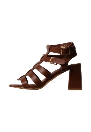 Super Mode SANDALES À TALON SUPER MODE BELLUCCI - Sandales à talons hauts - marron