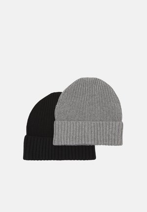 2 PACK UNISEX - Beanie - grey/black