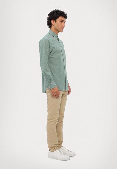 Polo Ralph Lauren CUSTOM FIT GINGHAM STRETCH POPLIN SHIRT - Marškiniai - green/white