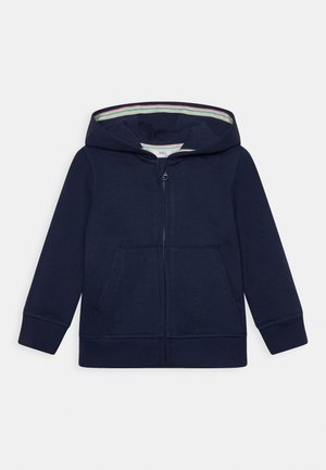 PLAIN ZIP HOODY - Tröja med dragkedja - navy
