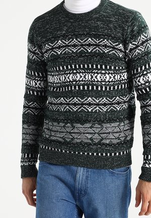 Strickpullover - dark green