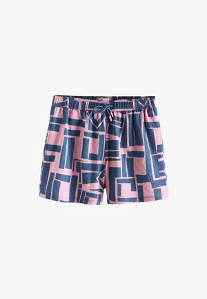 Next, REGULAR FIT - FAN GEO TEXTURED PRINT 5{DQ} SWIM SHORTS . - Plavecké šortky - pink blue geo
