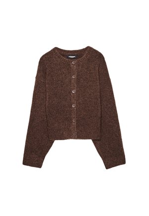 WIDE SLEEVE  - Strickjacke - dark brown